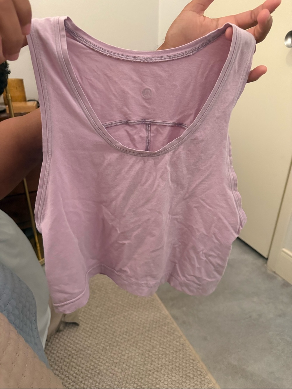 lululemon athletica Soft Lavender Scoop Tank